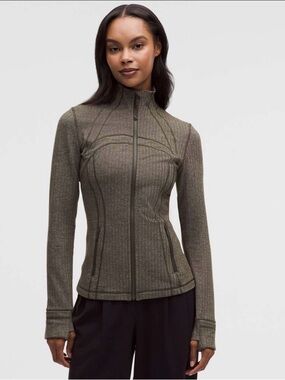 $138 NWT Lululemon Define Jacket *Herringbone Heathered Brown Dark Olive